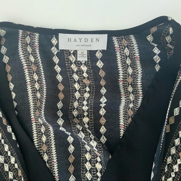 Hayden Los Angles Cap Sleeve Tie Front Top - Picture 9 of 14